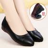 Рабочая обувь для мам, весна, новые, на плоской подошве, из говяжьих сухожилий, с мягкой подошвой, для среднего и пожилого возраста, одиночные туфли, плоский каблук, нескользящие, с неглубоким горлом, женские, маленькие