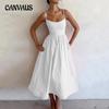 Summer Women's Dress Temperament Commuter Sexy Low-cut Slim Waist-slimming Halter Dresses