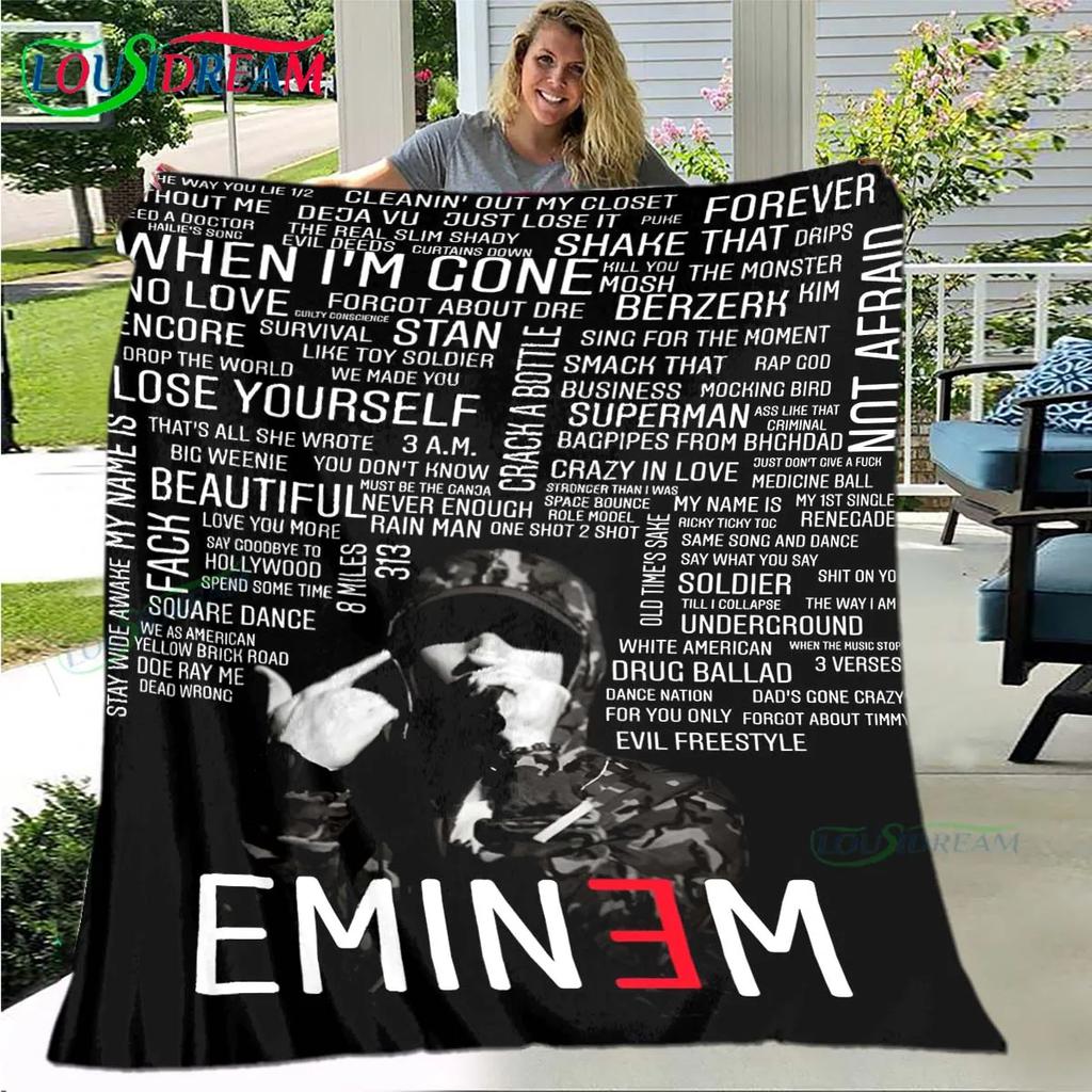 Поп-певец E-Eminem Плед, Фланелевый плед для дома, спальни, кровати, дивана, пикника, офиса, походов, отдыха, дневного сна, подарок на день рождения
