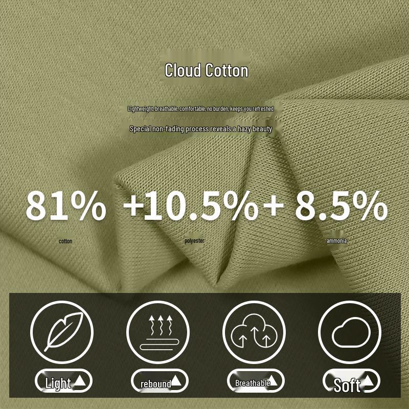 Cloud Cotton Antibacterial Cooling Fabric Grade 10A - Double-Sided T-Shirt Base Layer