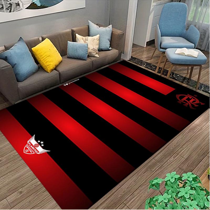 1pc Office Printed Area Carpet, Rangers FC Rug, Home Sofa Chair Mat For Christmas and Halloween Décor