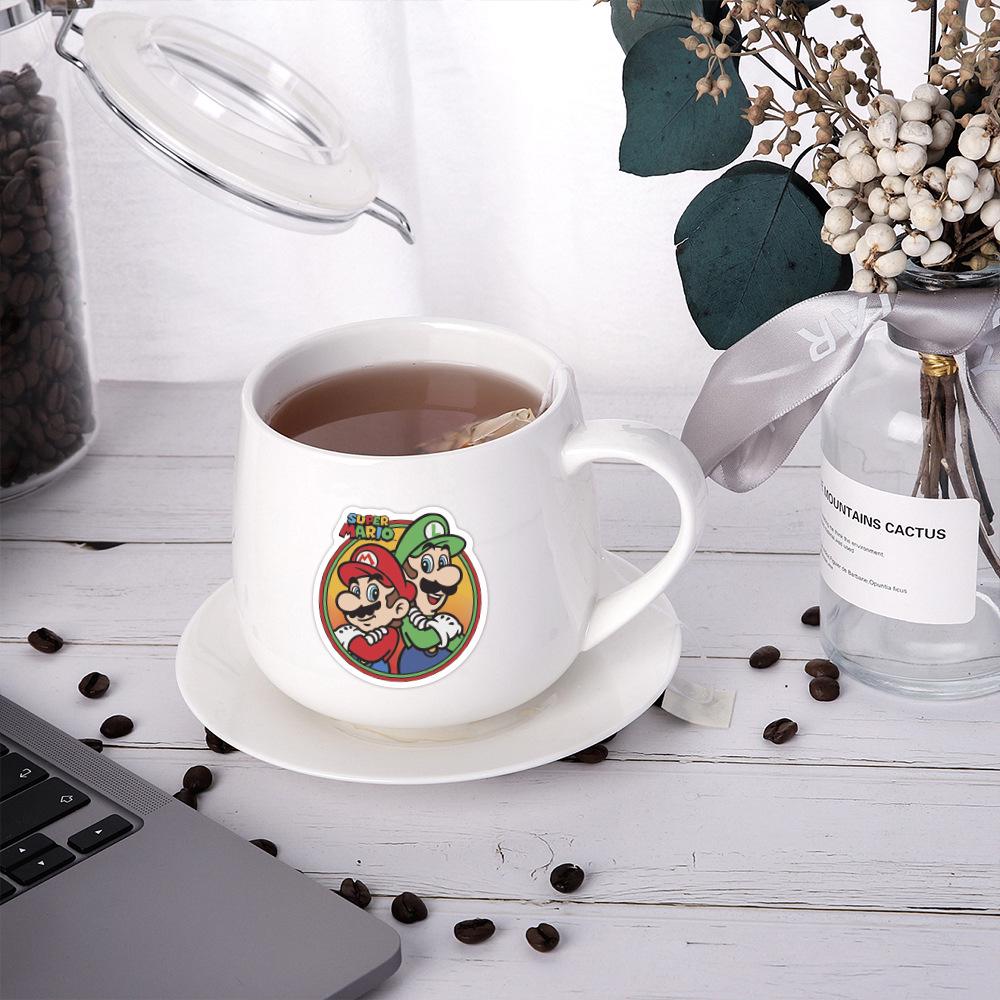 100 Classic Super Mario Cartoon Graffiti Stickers for Car, Luggage, and Cup