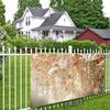 2D Beige Hanging Baby's Breath Backdrop for Boho Themed Party Decor