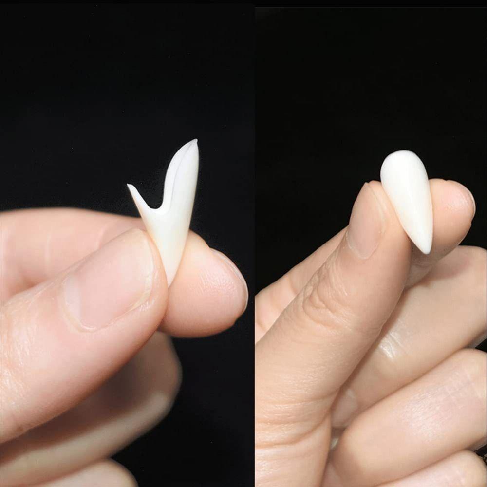 1/4Pair Realistic Teeth Zombie Teeth Resin Cosplay Fake Teeth Halloween Fangs Cosplay Costume