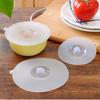 Mug Suction Cap Airtight Silicone Leakproof Coffee Seal Kitchen Cup Cover Transparent Silicone Non-toxic Glass Ceramic Cup Lid  Drinkware Accessories