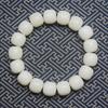 Натуральный белый нефрит Bodhi Old Bucket Bead Hand String Bodhi Son Buddha Bead Lucky Hand String