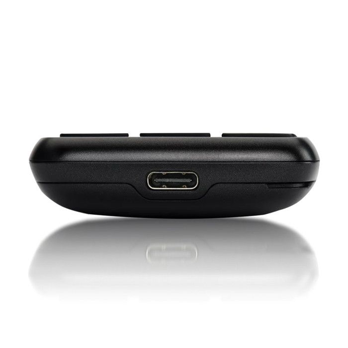 Panasonic KX-TF400EXB Téléphone Mobile 4G VoLTE, Écran 2,4”, USB-C, Bluetooth, Lampe LED, Appareil Photo, IP44, Noir