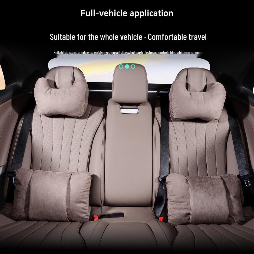 Maybach Mercedes Neck Protection Suede Pillow - High-end Car Seat Headrest