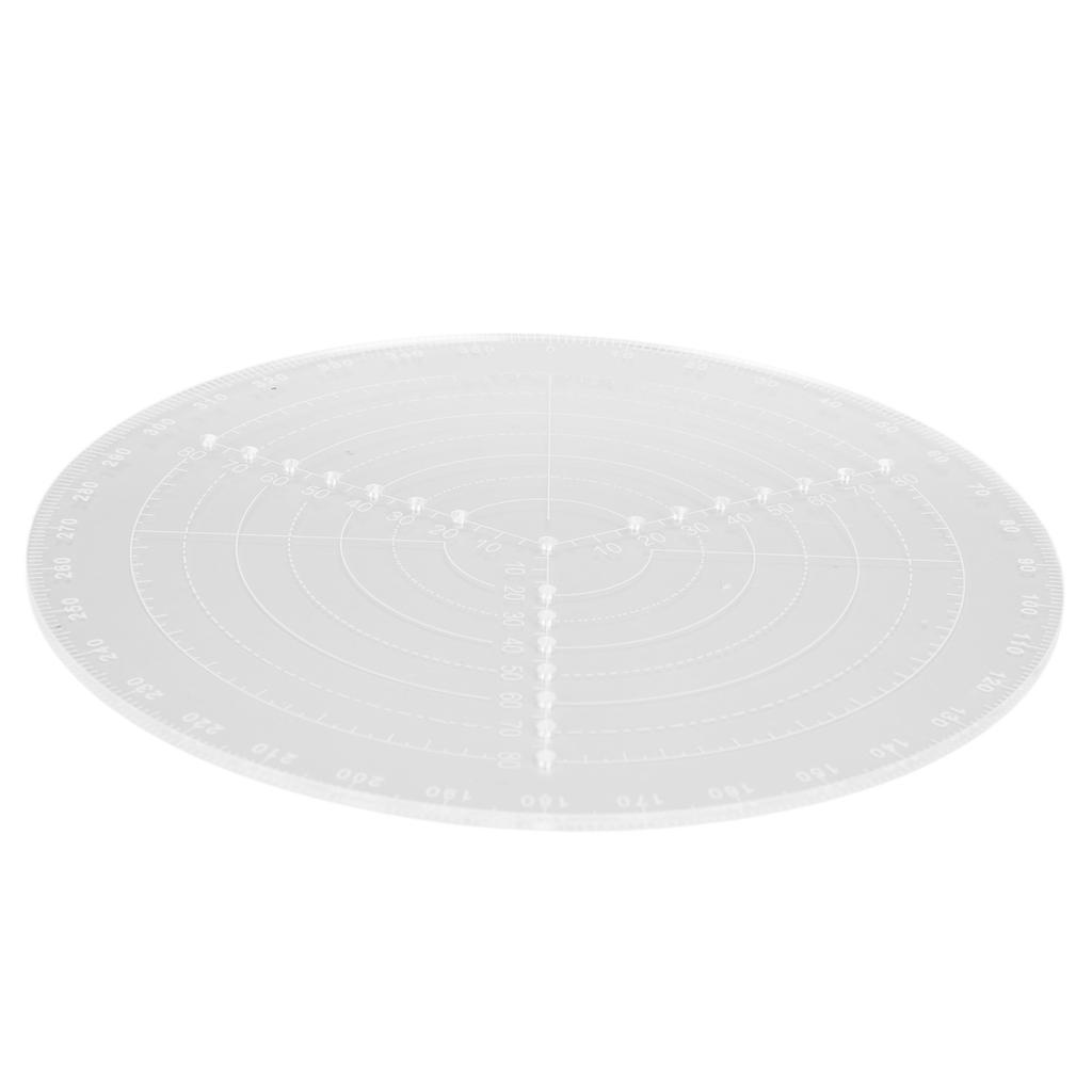 Круглый центральный искатель с прозрачными шкалами, акриловый циркуль для работы по дереву, круги, инструменты для рисования