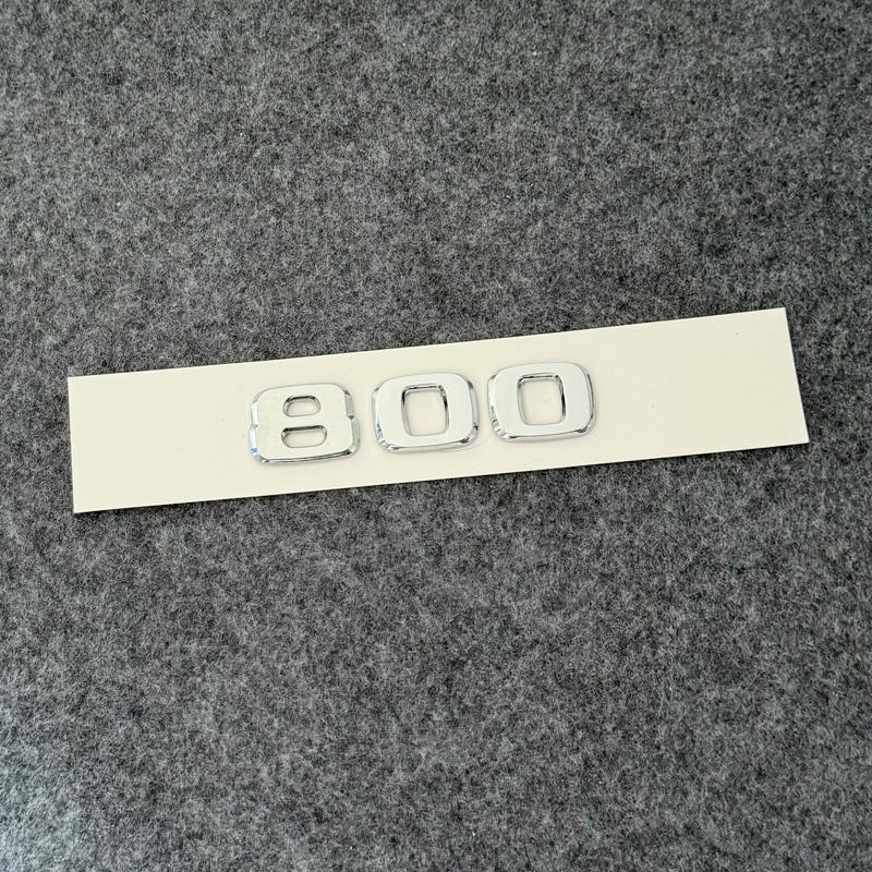 Emblema ABS con letras plateadas y negras B20 B30 D30 450 650 para Mercedes Benz Brabus C W203 W204 W205 Coupe, insignia para ma