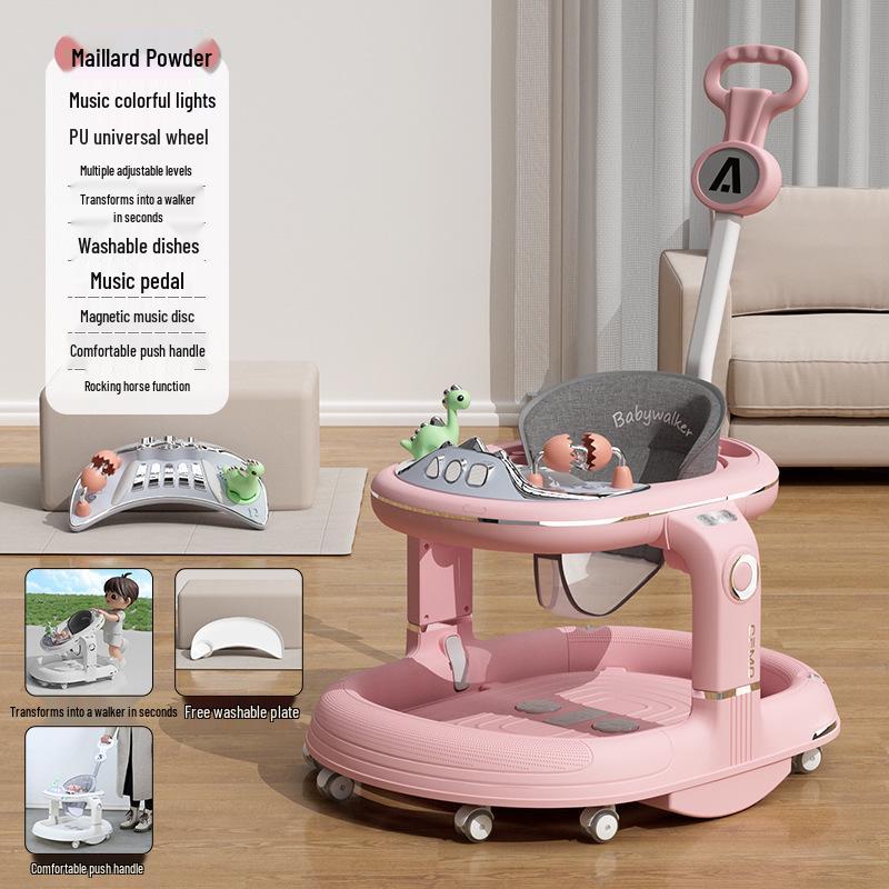 Многофункциональные детские ходунки: Защита от опрокидывания, Предотвращение О-образных ног, Обучение с помощью толкания для мальчиков и девочек