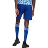 Adidas Striped Logo Print Soccer Shorts Men Bottoms Blue GJ9085