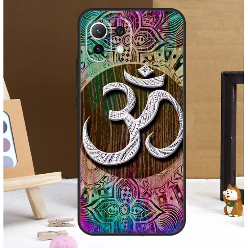 Aum om Namaste Symbol Zen Yoga Case For Xiaomi 13T 14 Pro 11T 12T 12 13 Lite POCO X6 X3 X4 X5 F5 Pro F3 M5s M6 Pro Cover