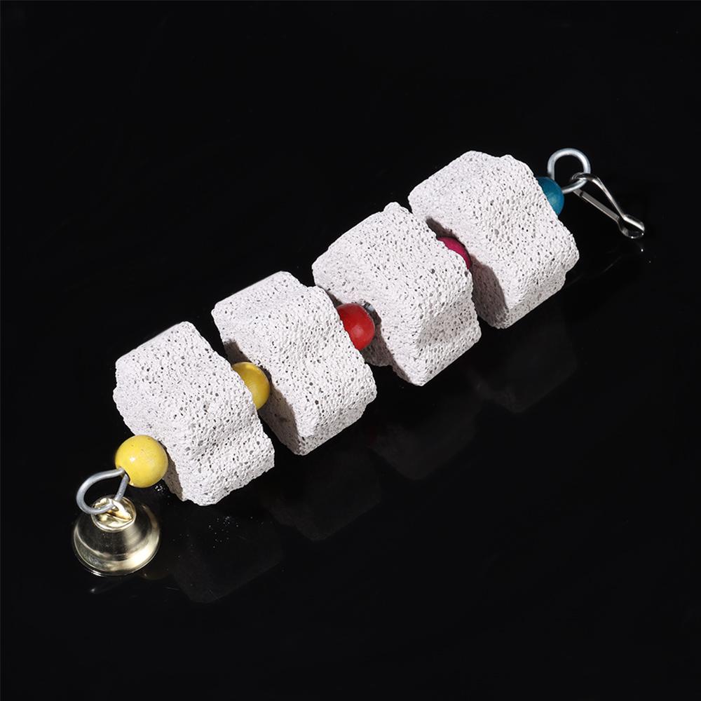 Flower Shape Tearing Pet Supplies Chewing Mineral Hanging Block Bird Chew Toy Parrot Grinding Stone