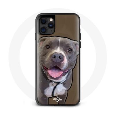 Coque - Pitbull - Iphone 12 Mini - Gris - Souple - Protection Contre Les Chocs