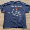Rock Radiohead Kid As Album Tour Concert Rare Tshirts Oversized Black White Navy Blue Unisex  Women Casual Printed Shortsleeved