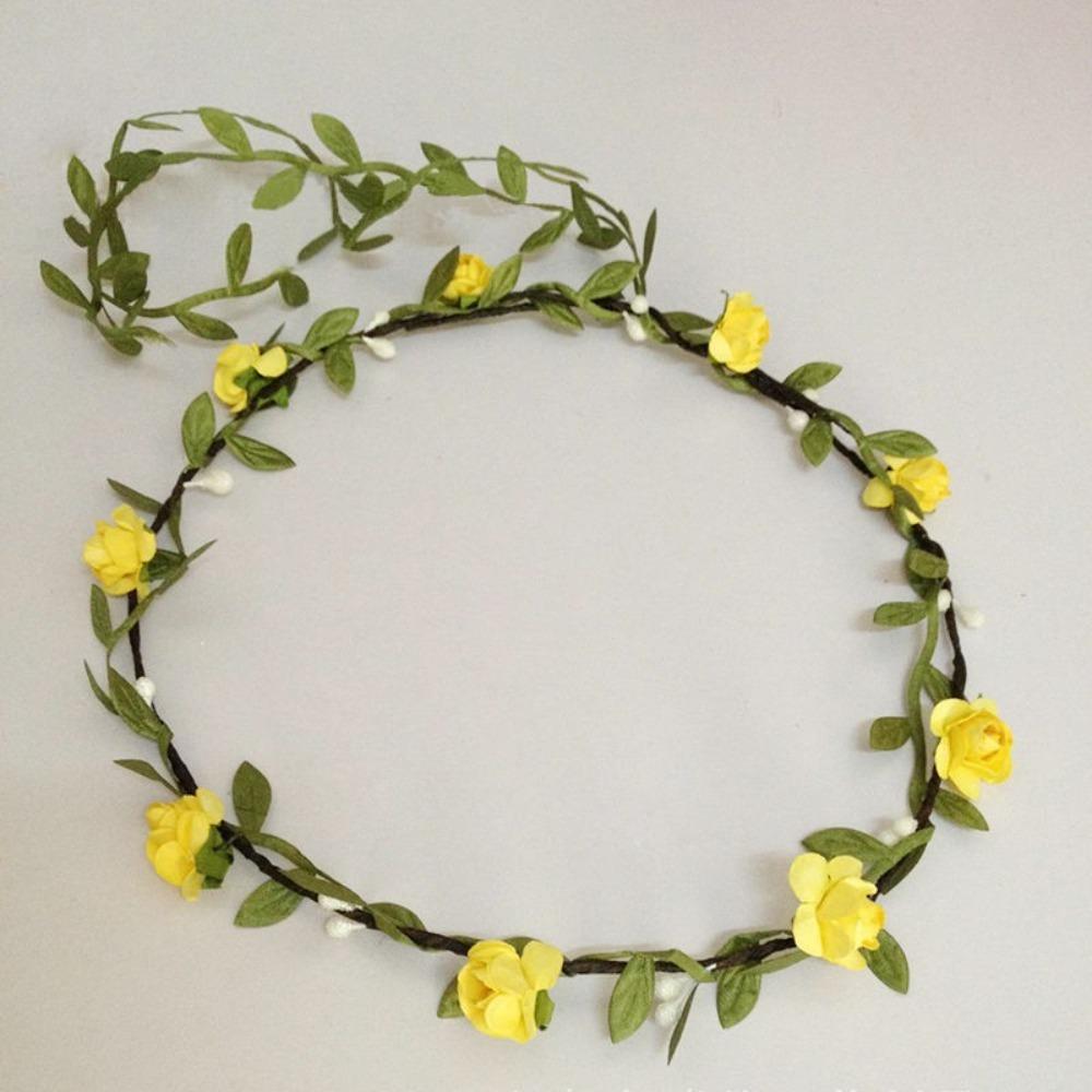 Green Leaf Wedding Bridal Headdress Paper Flower Floral Wreath Flower Crown Wedding Bridesmaid