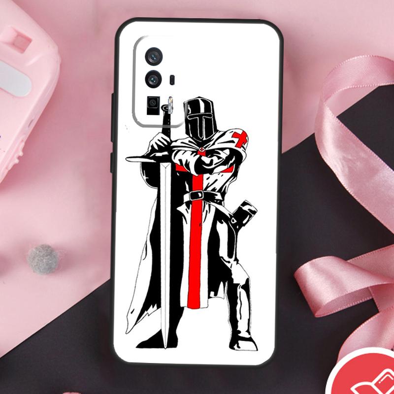 Чехол для Xiaomi 15 Ultra Mi 13 14 11T 12T 13T 14T Pro POCO X7 Pro X3 X5 X6 F5 F6 F7 с изображением Христианских Тамплиерских Рыцарей