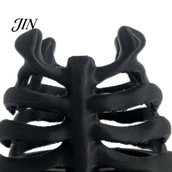Easy Access Pen Organizer Skeleton Ribcage Bone Holder, 3D Printed Pencil Cup, Large Capacity Gothic Desk for Pens Pencils Makeup Brushes Multi-layer