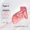 Male Penis Lock Chastity Cage Replace Rings Resin Testicle Lock Adjustable Breathable Cock Cage BDSM Sex Toy for Couples Men