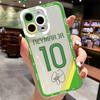 Чехол для телефона с футбольным номером для iPhone 16 15 14 13 12 11 Mini Pro Max X XR XSMax 7 8 Plus SE20 Spuerstar M-messi-CR77 Прозрачный чехол