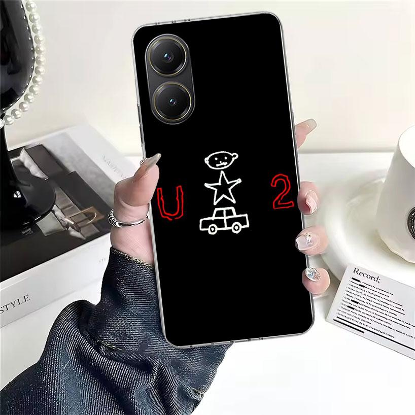 Band U-U2 Rock Soft Phone Case For Xiaomi Redmi 15C 15 13C 13 Poco X5 X6 X7 F7 Ultra M7 12C 12 10 10C 9C 9A 9T 9 Fundas Poco X3