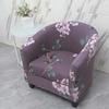 1pc Thickened Milk Silk Chair Cover American Dining Chair Cover Elastic Semi-circular Split Double Layer Single Sofa Cover Decor