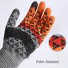 Fleece Knit Gloves Touchscreen Wool Gloves Windproof Full Finger Mittens