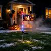 Solar Powered Yard Decorations with Starlight Strings Halloween Garden Stake Light, Pumpkin Ghost Cartoon Sign Outdoor Lights LED Fairy Lights,