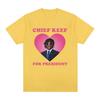 Футболка Rapper Chief Keef for President, мужская модная повседневная футболка с коротким рукавом, эстетические винтажные футболки большого размера, уличная одежда