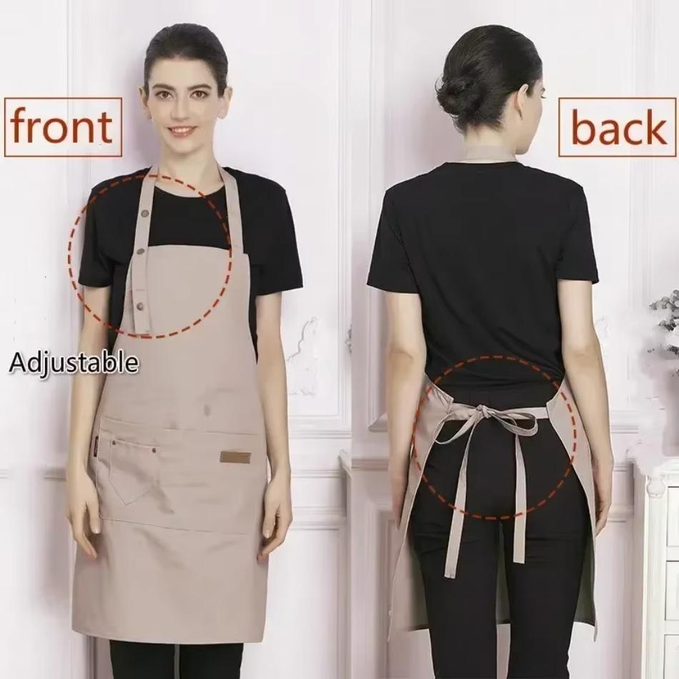 1 Pcs New Waterproof and Oil Proof Apron Milk Tea and Nail Salon Supermarket Waist Catering Kitchen Work Apron Kitchen Accessory