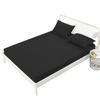 2023 New Solid Color Super Waterproof Bed Fitted Sheet Mattress Protector Cover Bedspread With Elastic Band No Pillowcase