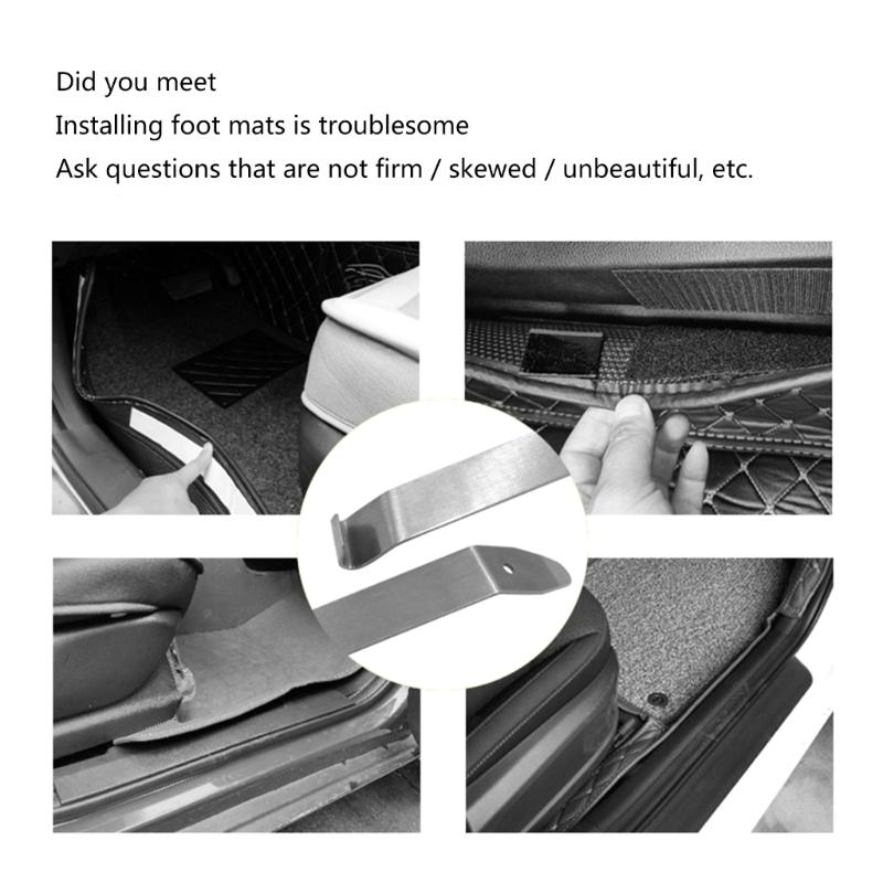 Инструмент для снятия автоматической обшивки, металлический для приборной панели автомобиля, радионавигационная панель, разборка обивки, внутренняя и внешняя подставка