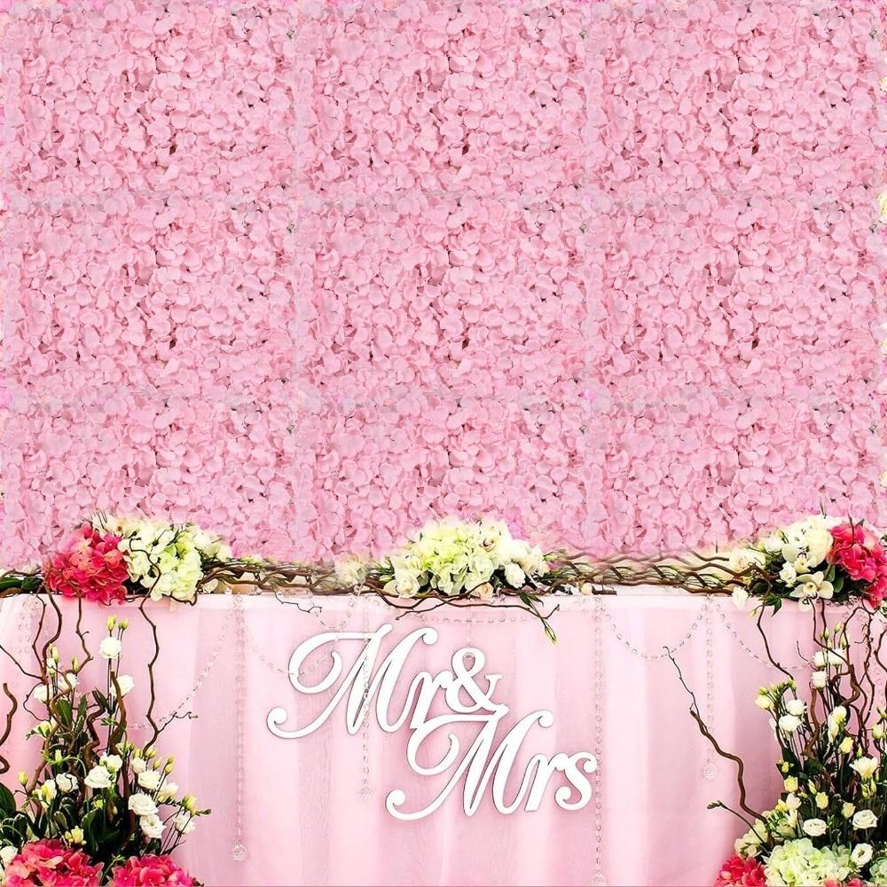 33x33cm Panel Rose Flower Wall 3D Rose Artificial Flower Backdrop  Birthday Party
