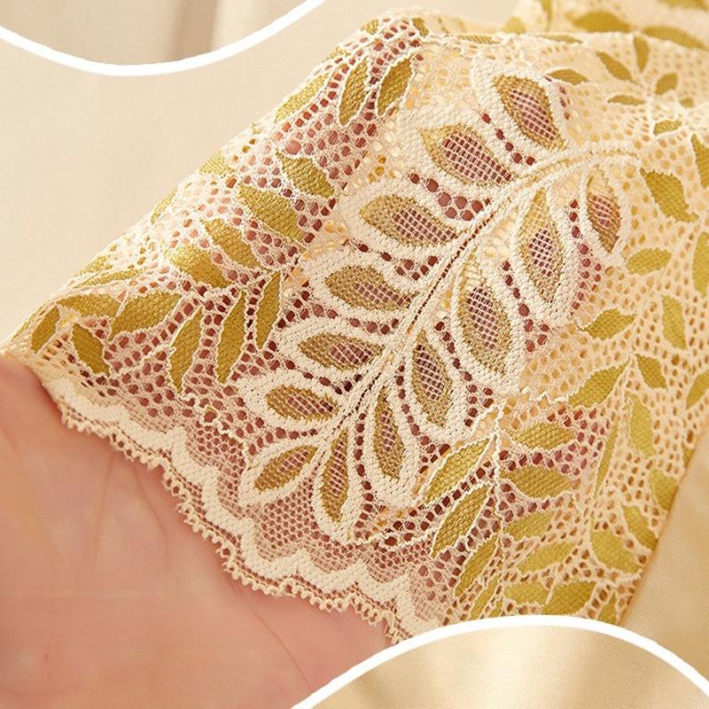 Плюс размер L-4XL Высокая талия Женские трусики Сексуальные кружевные полые трусики Нижнее белье Бесшовные женские трусы Ice Silk Splice Трусы