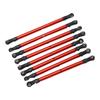 8pcs RC Link Rod Aluminum Alloy Linkage Rod End Kit Upgrade Parts for Scx10 31300CMm 1/10 Wheelbase Chassis