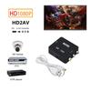 HDMI-compatible To RCA AV Converter AV/CVSB Video Box HD 1080P Support NTSC PAL Output AV To HDMI AV2HDMI For PC HD TV Projector