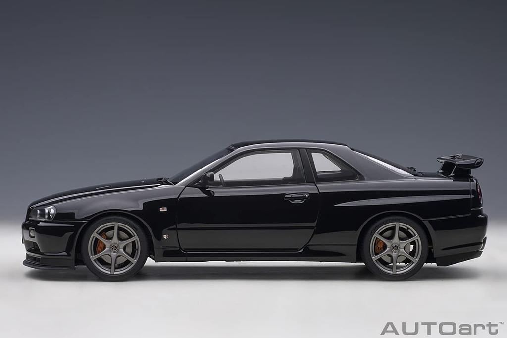 AUTOart Nissan Skyline V Spec II Black Pearl Finished Product 77407 1/18 GT-R (R34)