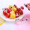 Cute Eye Bento Label Easy To Sign  Fruit Fork Cartoon Fruit Label
