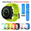 24MM Silicone Strap For SUUNTO 7/9/9 BARO/SPARTAN SPORT Watch Band Bracelet for SUUNTO D5/SPARTAN SPORT WRIST HR Wrist Correa