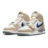 Кроссовки Air Jordan Legacy 312 GS Вельветовый Swoosh Детские Бежевый Саммит-Уайт Мистический-Нейви DQ5348-141
