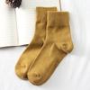 Cotton Knitting Women Socks Japanese Fashion Solid Color Long Socks Women Autumn Winter Harajuku Streetwear Vintage Socks