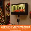 Infinity Garage Keychain With LED Light Car Model Display Key Holder Infinite Illusion Tunnel Effect Home Decor Christmas Gift