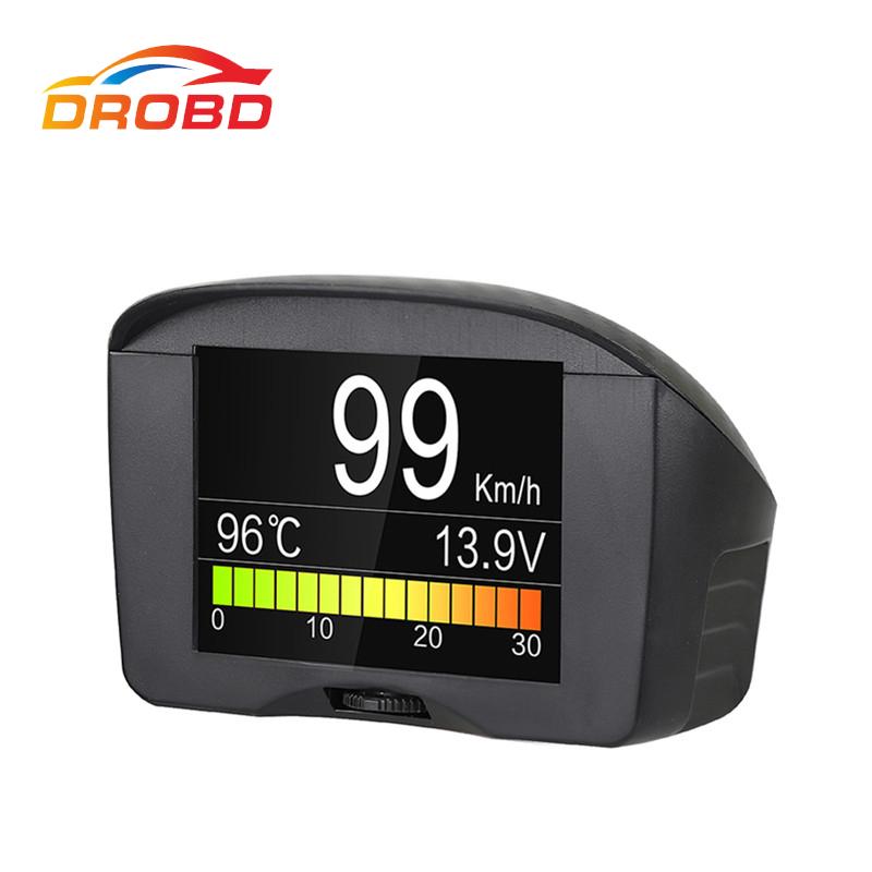 X50 Plus Многофункциональный Автомобильный OBD Умный Цифровой Приборный Панель Сигнализация Датчик Температуры Воды Цифровой Вольтметр Скорости Дисплей