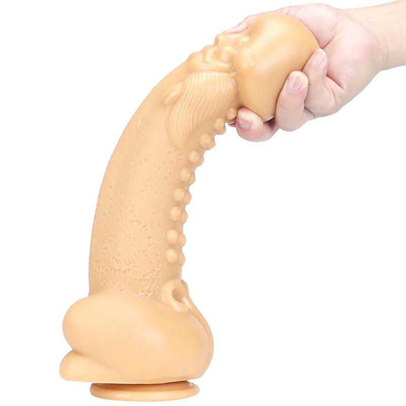 Женская Большая Лысая Голова Анальная Пробка Мягкое Расширение Заднего Двора Анус Большой Толстый Дилдо Дилдо Мастурбатор