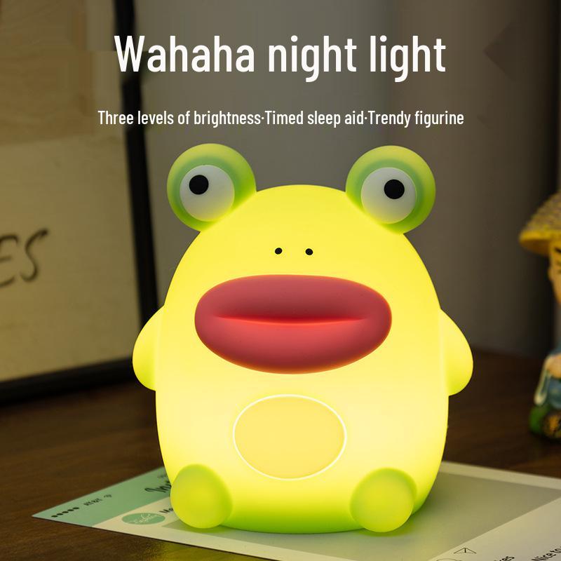 Wahaha Funny Frog Night Light: Cute Bedside Sleep Companion & Atmosphere Lamp