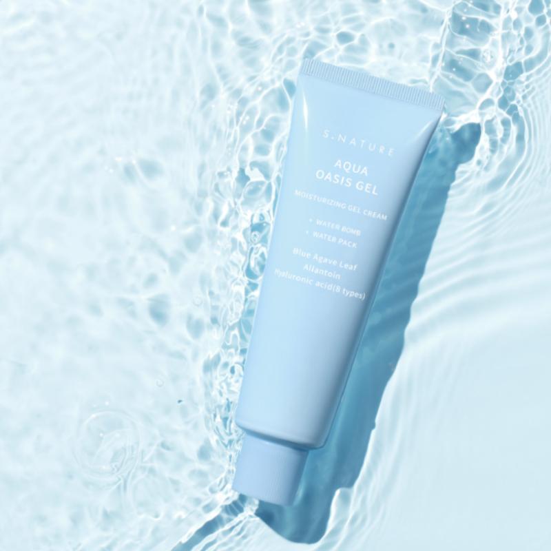 S.NATURE Aqua Oasis Hydrating Gel Cream 90ml Special Set – Moisture Recharge & Cooling Soothing Gel Cream (+ Calming Pad 2P)