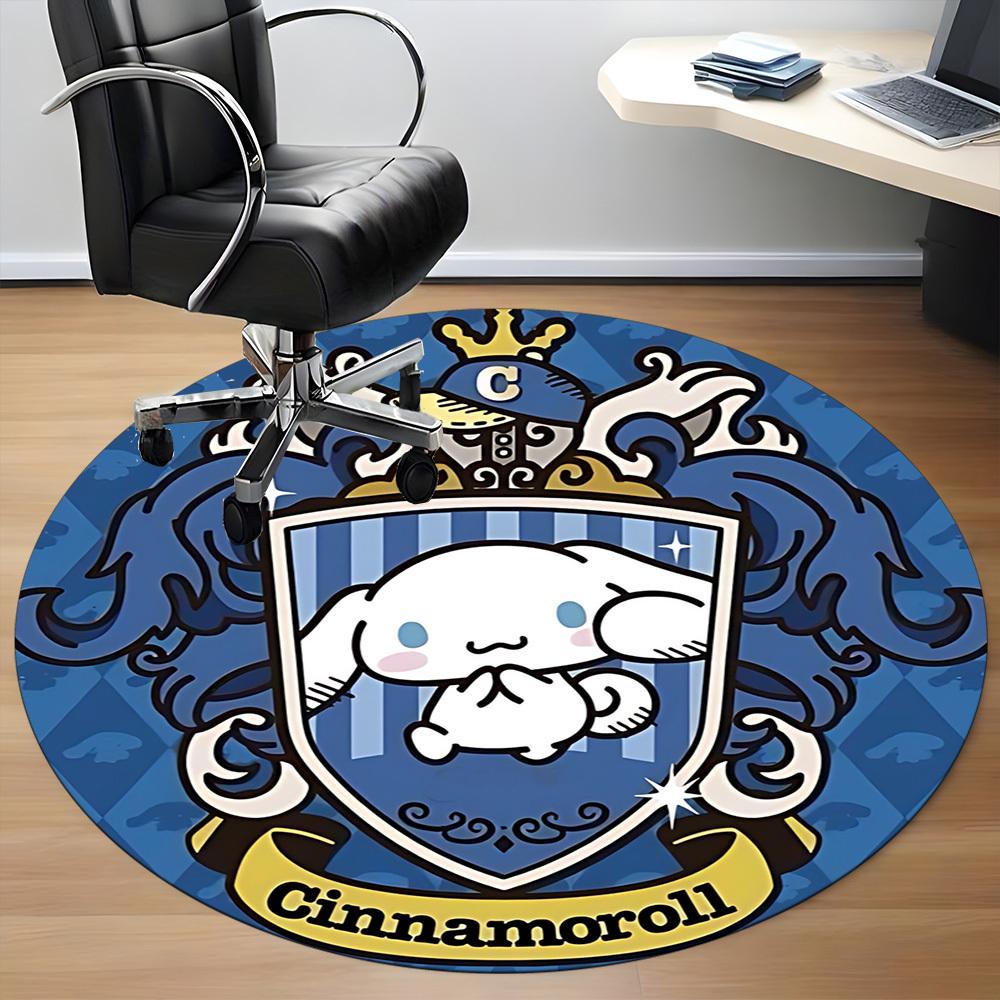 1 шт. Ковер-стул Cinnamoroll для офиса, нескользящий, машинная стирка, ковер для офиса, комнатный декор для праздников, Рождества, дня рождения, полиэстер