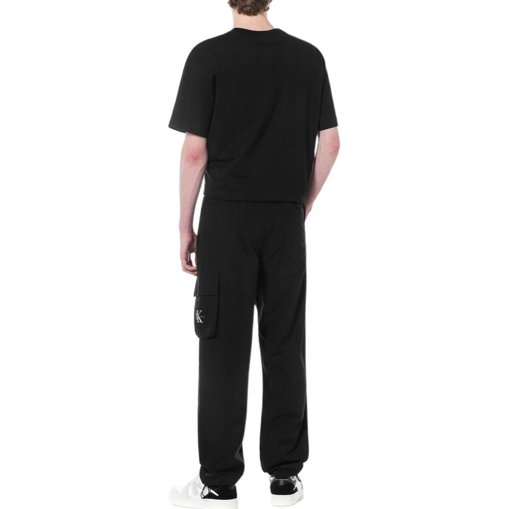 Calvin Klein Прямые простые однотонные рабочие брюки мужские, черные J325125-BEH