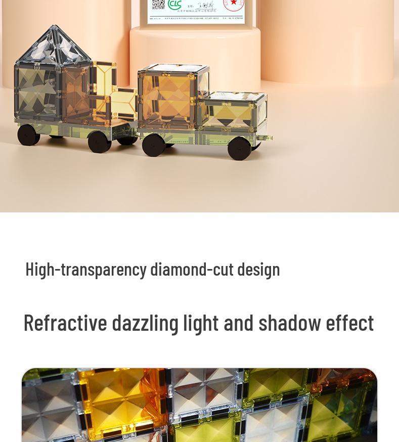 Магнитные плитки для окон «Изумруд»: Образовательные строительные блоки для детей